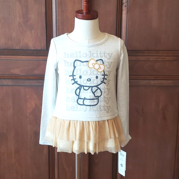NWT HELLO KITTY RUFFLE TOP SIZE 5 - Picture 1 of 13